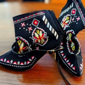 dia de los Muertos booties